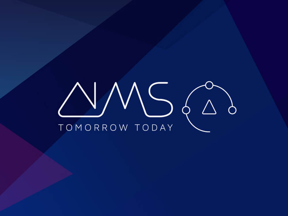 A graphic of the AIMS logo design